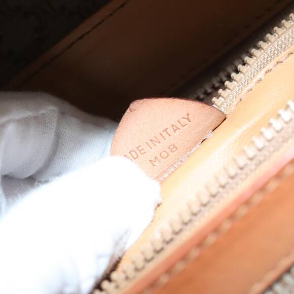 CELINE Macadam Canvas Hand Bag Beige Gold - Picture 13 of 13